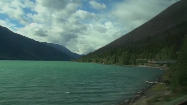 Uitzicht Vanaf Een Trein Van Toronto Naar Vancouver Canada — Stockvideo