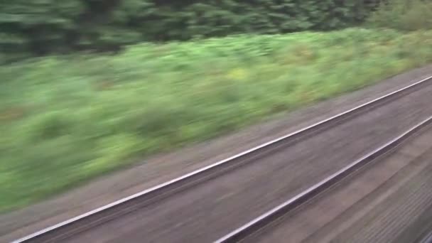 Widok Pociągu Jadącego Toronto Vancouver Kanada — Wideo stockowe