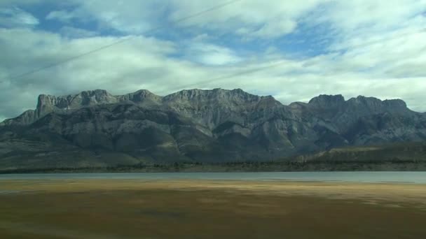 Vista Trem Que Vai Toronto Para Vancouver Canadá — Vídeo de Stock