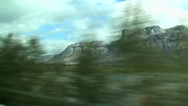 Blick Aus Einem Zug Von Toronto Nach Vancouver Kanada — Stockvideo