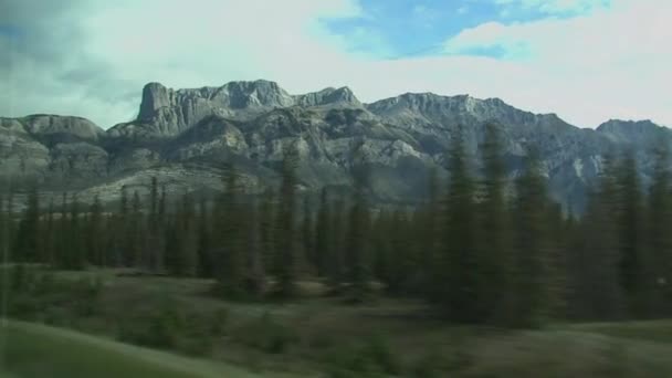 从多伦多开往加拿大温哥华的火车上看到的景象 — 图库视频影像