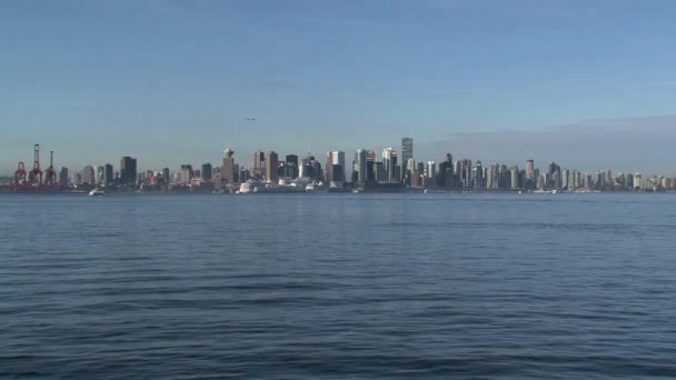 Skyline Vancouver Canada — стокове відео