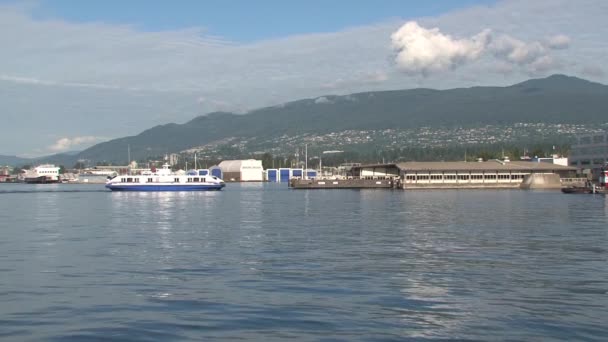 Ferry Vancouver Canadá — Vídeo de Stock