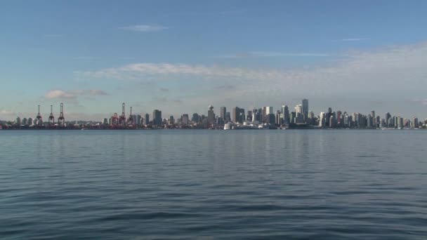 Skyline Van Vancouver Canada — Stockvideo