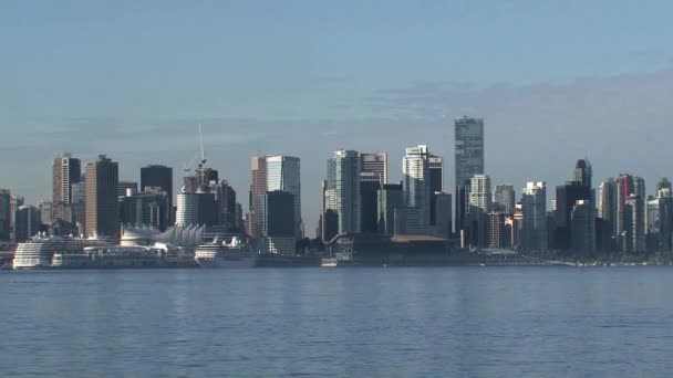 Skyline Vancouver British Columbia Canada Zoom — 비디오