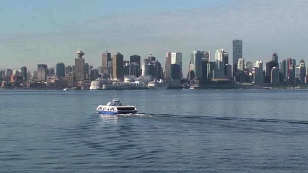 Skyline Vancouver Βρετανική Κολομβία Καναδάς — Αρχείο Βίντεο