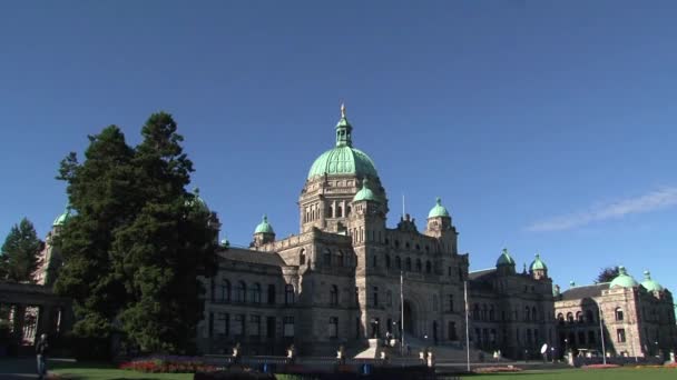 British Columbia Parliament Buildings Kanada — Stock videók