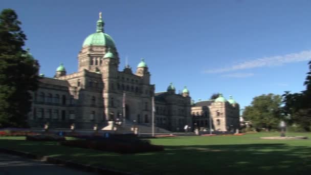 Britse Parlementsgebouwen Columbia Canada — Stockvideo