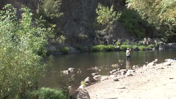 Риболовля Кальфорнії Каліфорнія — стокове відео