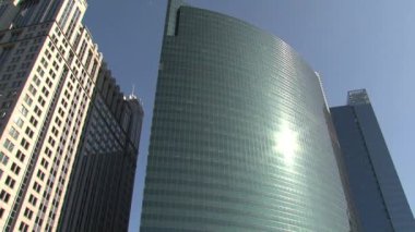 Bir feribottan Chicago nehir manzarası