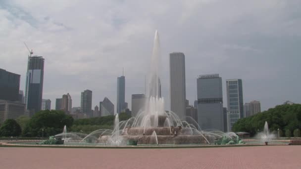 Fuente Buckingham Chicago — Vídeo de stock