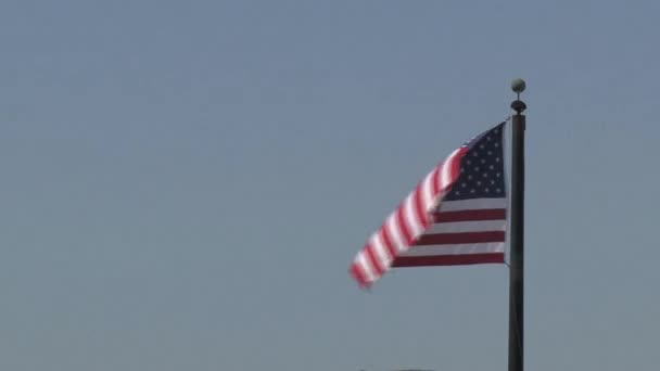 Флаг Соединённых Штатов Америки — стоковое видео