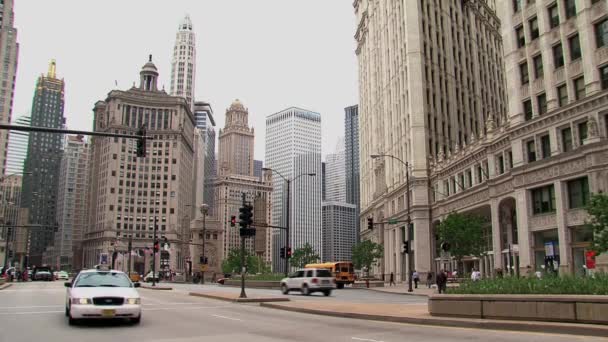 Estados Unidos Downtown Chicago — Vídeos de Stock