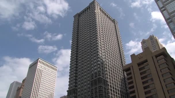 Chicago Uitzicht Rivier Vanaf Een Veerboot — Stockvideo