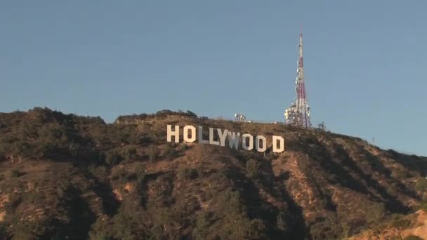 Hollywood Semn California Sua — Videoclip de stoc