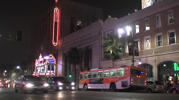 Downtown Hollywood Usa — Stock Video