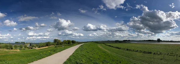 Велосипедная Дорожка Вокруг Залка Оверэйсселе Нидерланды — стоковое фото