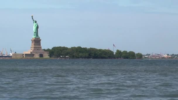 Estatua Libertad Ciudad Nueva York — Vídeos de Stock