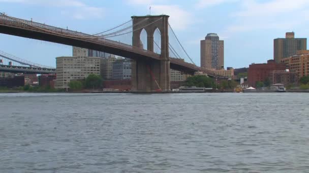 Brooklyn Bridge Nyc Usa — Stock Video
