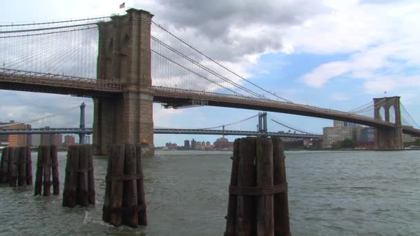 Brooklyn Bridge New York City — Stock Video