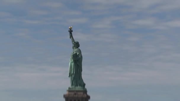 Άγαλμα Της Ελευθερίας Στη Νέα Υόρκη — Αρχείο Βίντεο