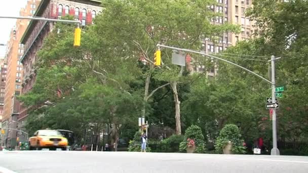 Taxis Passing New York City — Stock Video