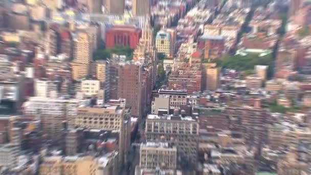 Utsikt Från Empire State Building — Stockvideo