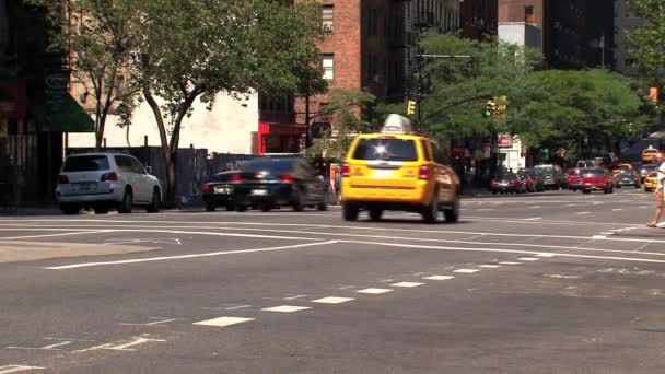 Žluté Taxíky New York City — Stock video