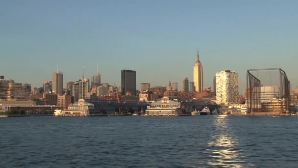 New York Skyline Pada Tahun 2010 — Stok Video