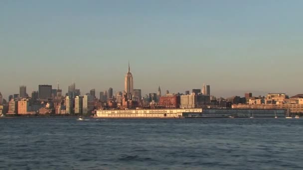 2010 New York Skyline — Stok video
