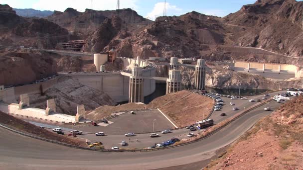Zeitraffer Vom Hoover Dam Südöstlich Von Las Vegas — Stockvideo