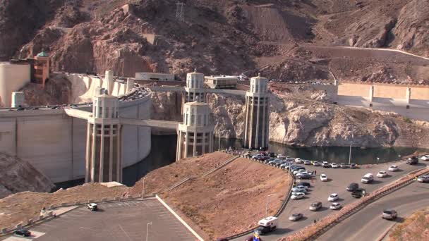 Timelapse Από Φράγμα Hoover Νοτιοανατολικά Του Λας Βέγκας — Αρχείο Βίντεο