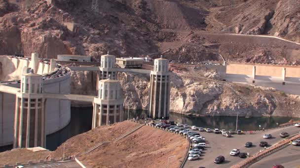 Hoover Dam Jihovýchodně Las Vegas — Stock video