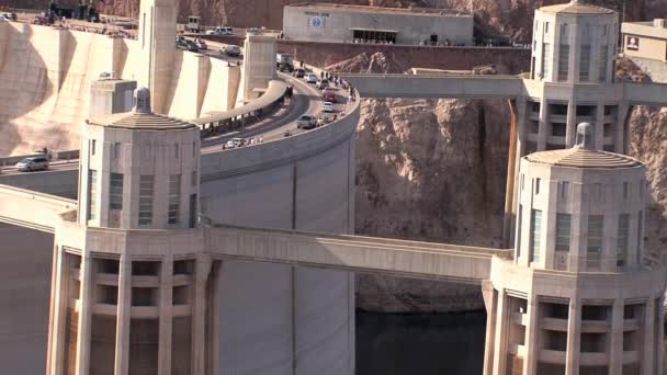 Hoover Dam Ten Zuidoosten Van Las Vegas — Stockvideo