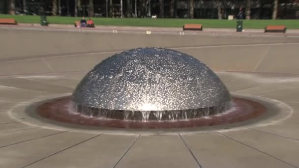 Millenium Fountain Seattle United States — стоковое видео