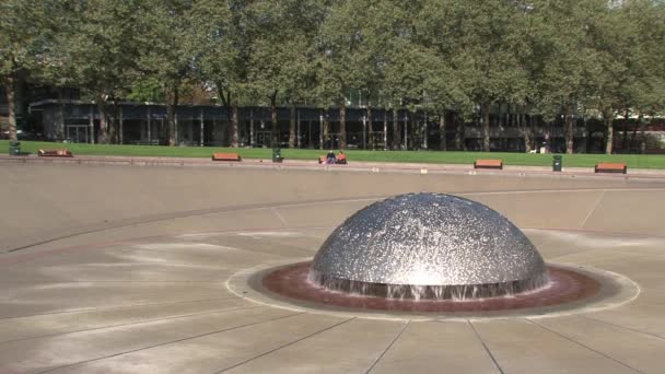 Millenium Fountain Seattle Ηπα — Αρχείο Βίντεο