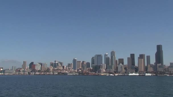 Seattle Skyline Spojené Státy — Stock video