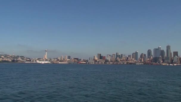 Skyline Seattle Verenigde Staten — Stockvideo