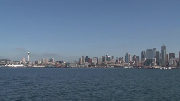 Skyline Seattle Vereinigte Staaten — Stockvideo