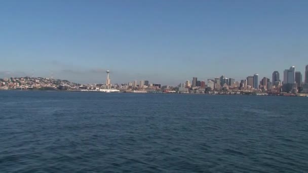 Skyline Seattle Verenigde Staten — Stockvideo