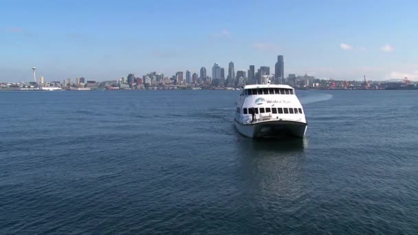 Ferry Seattle Spojené Státy — Stock video