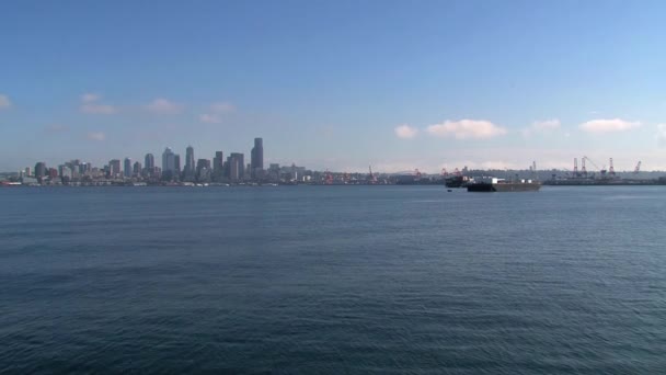 Skyline Seattle Ηνωμένες Πολιτείες — Αρχείο Βίντεο