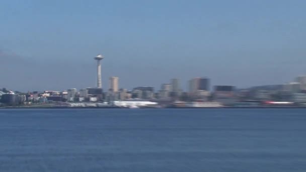美国西雅图天际线 — 图库视频影像