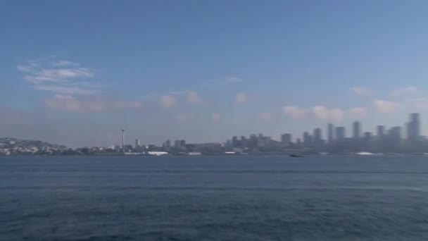 Seattle Skyline Förenta Staterna — Stockvideo