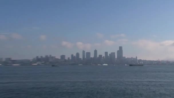 Skyline Seattle Förenta Staterna — Stockvideo