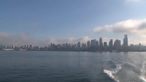Skyline Seattle Ηνωμένες Πολιτείες — Αρχείο Βίντεο