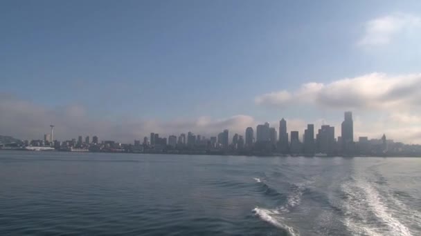 Skyline Seattle Ηνωμένες Πολιτείες — Αρχείο Βίντεο