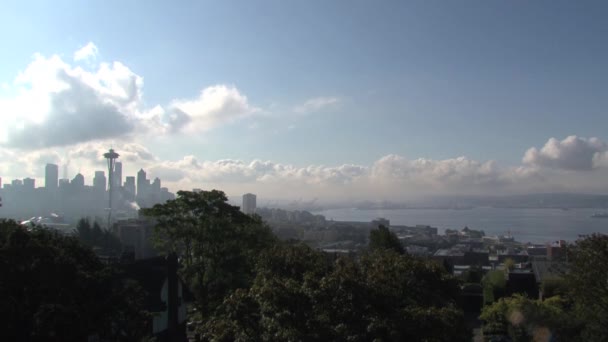 Skyline Seattle Estados Unidos — Vídeos de Stock