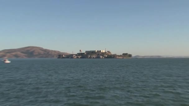 Alcatraz Por Mañana Alejar — Vídeo de stock