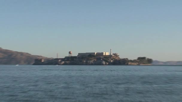 Pouco Zoom Fora Alcatraz — Vídeo de Stock